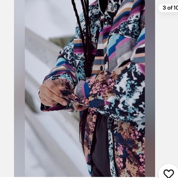 NWT FP Movement Women's Bunny Slope Printed Puffer Jacket - Picture 10 of 10